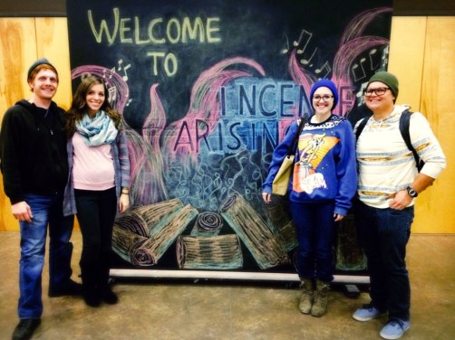 Jeremiah, Katie, Jade and Jake at the Incense Arising conference.